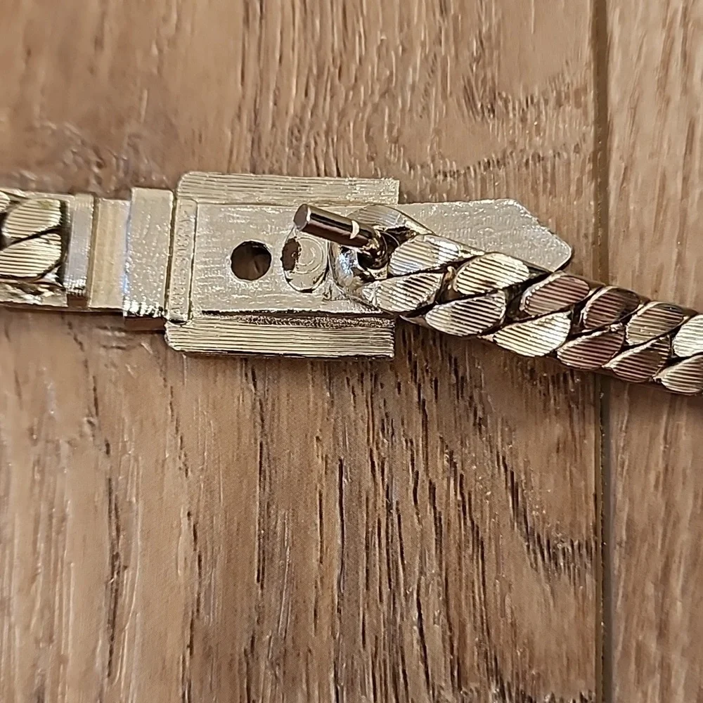 Vintage Accessocraft Belt Silver 80s Coil Chain Hook Closure No Stretch…